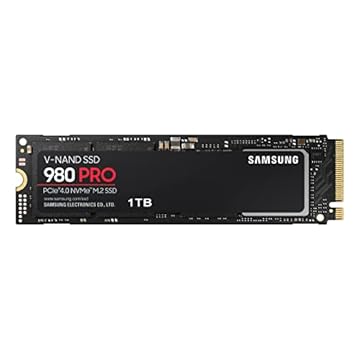 SSD Samsung 980 PRO 1TB NVMe M.2 2280 (Leitura até 6900MB/s e Gravação até 5000MB/s)
